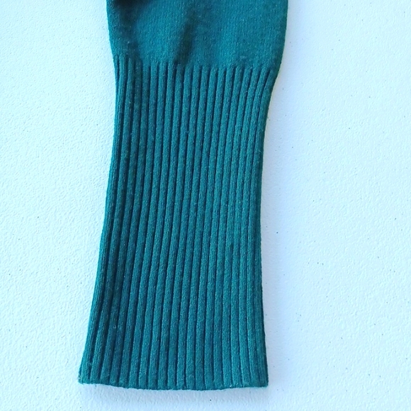 French Connection Women's Sz Small Dark Green Turtleneck Sweater - Picture 4 of 14